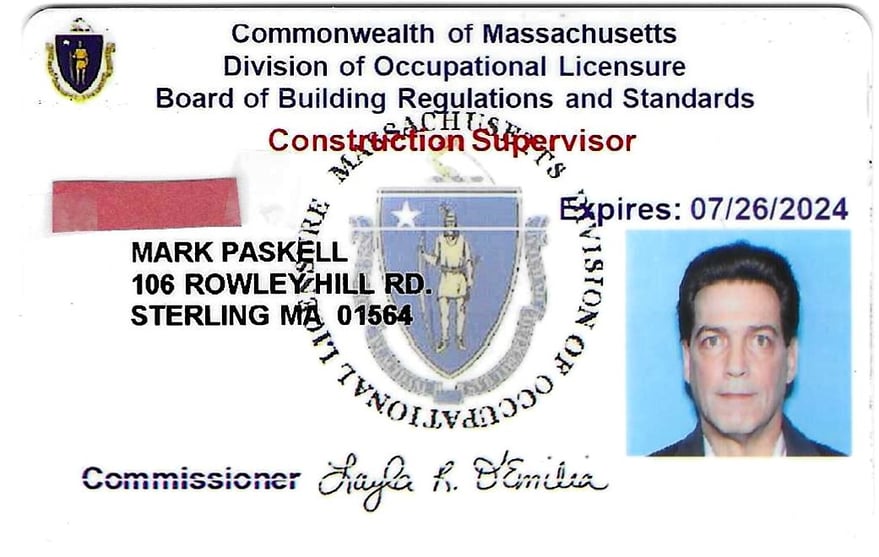 No more Contractor CSL License Cards from MA BBRS